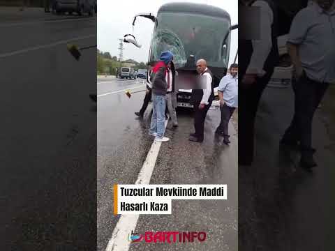 Bartın’da Otobüs ile Doğalgaz Firmasının Servis Aracı Çarpıştı