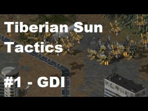 C&C Tiberian Sun Tactics #1 - GDI Intro, Skirmish Defense/Offense