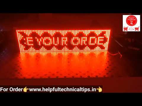 P10 Red LED Display || P10 Red Sign Board || P10 DIY Starter Kit