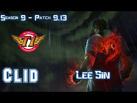 SKT T1 Clid LEE SIN vs KARTHUS Jungle - Patch 9.13 KR Ranked