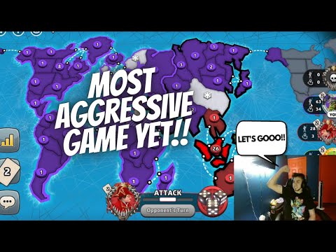 The Most AGGRESIVE Game I've Played!! Classic Fixed Grandmaster Gameplay (Risk: Global Domination)
