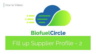 Filling up your Supplier Profile part-2