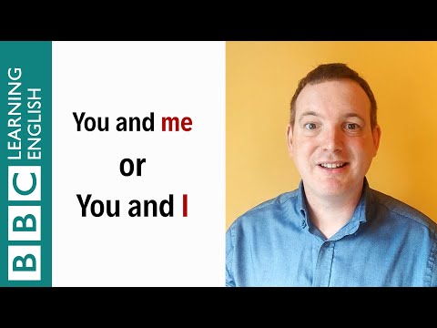 あなたと私」または「あなたと私」 - English In A Minute ('You and me' or 'You and I' - English In A Minute)