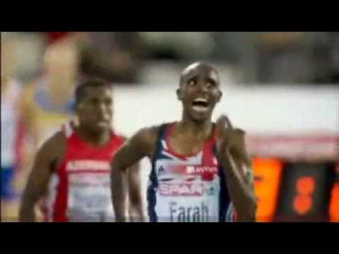 Mo Farah completes historic double Gold 5,000m & 10,000m at European Athletics Championships 2010