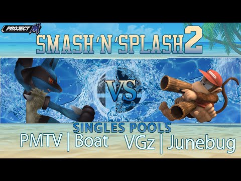 PMTV | Boat (Lucario) vs. VGz | Junebug (Diddy) - Smash'N'Splash 2 Singles Wave 2