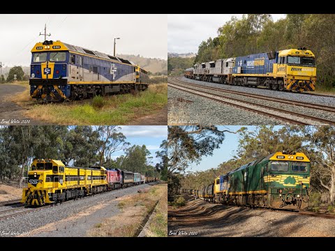 QUBE, Pacific National and SSR Freight Trains around Country Victoria- 23/11/20
