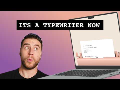 I turned my Macbook into a Typewriter