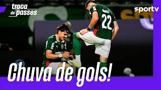 PALMEIRAS DÁ SHOW E ATROPELA O VITÓRIA NA ARENA BARUERI PELO BRASILEIRÃO | TROCA DE PASSES | sportv