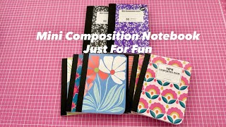 Let’s Decorate a Mini Composition Notebook 