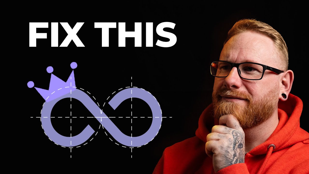 Fixing a messy logo and making it look professional (Illustrator)