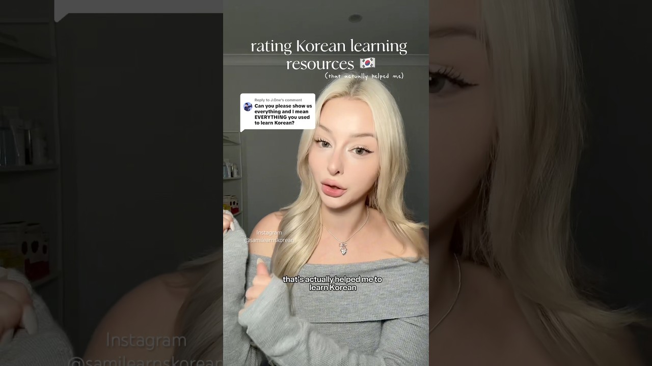 rating Korean learning resources that ACTUALLY helped (part one) #learnkorean #studykorean #korean