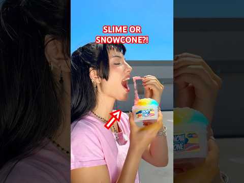 SLIME OR SNOWCONE?! 🍧 😱