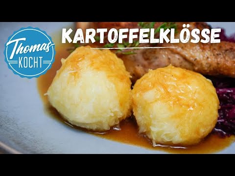 Kartoffelklöße selber machen - aus rohen Kartoffeln
