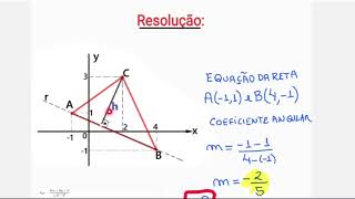 📌 CALCULE A ALTURA DO TRIÂNGULO ABC