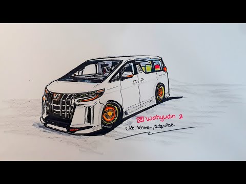 TOYOTA ALPHARD MBOIS,Alphard modifikasi,menggambar dan mewarnai