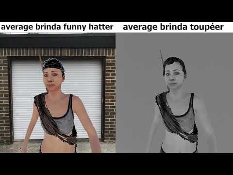 Average Brinda Funny Hatter VS Average Brinda Toupéer - Rust (GIGACHAD meme)