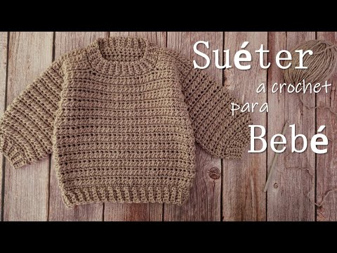EASY crochet baby sweater. Step by step!