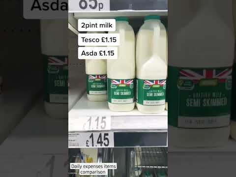 Tesco Vs Asda Despesas diárias comparadas #tesco #asda