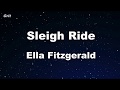 Karaoke♬ Sleigh Ride  - Ella Fitzgerald 【No Guide Melody】 Instrumental