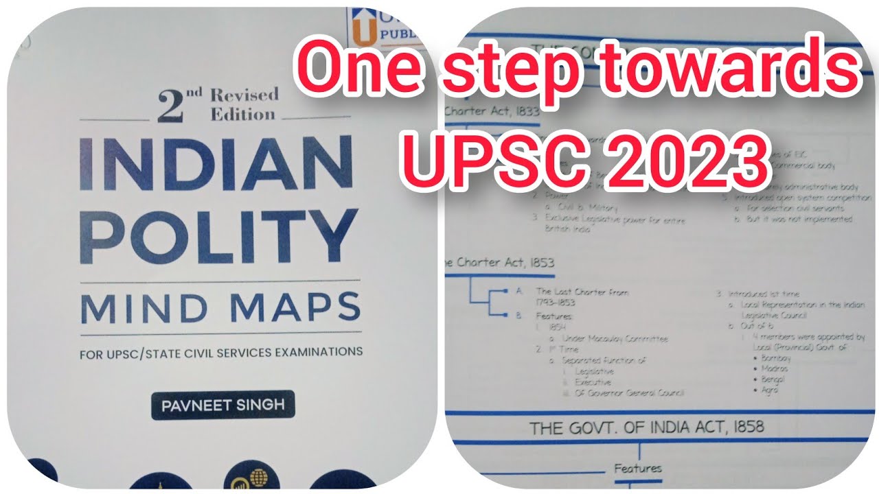 INDIAN POLITY MIND MAPS BOOK || UPSC 2023 || BEST BOOK FOR REVISION