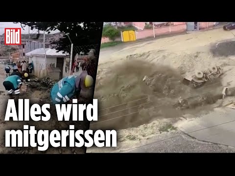 Fluss wird zum Schlamm-Monster