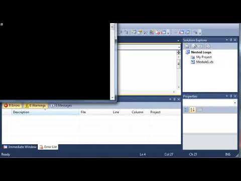 Visual Basic Understanding Nested Loops