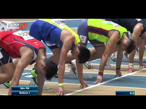 Ancona, Campionati italiani 60 metri  promesse 1 batteria  indoor 2022