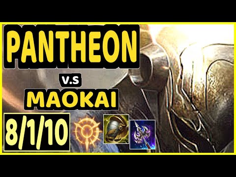JOEY (PANTHEON) vs MAOKAI - 8/1/10 KDA BOTTOM SUPPORT GAMEPLAY - NA Ranked GRANDMASTER