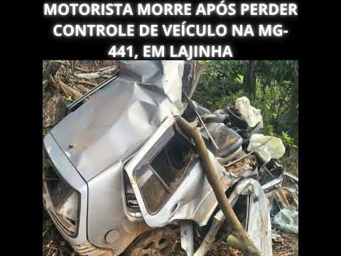 Motorista morre após perder controle de veículo na MG 441, em Lajinha