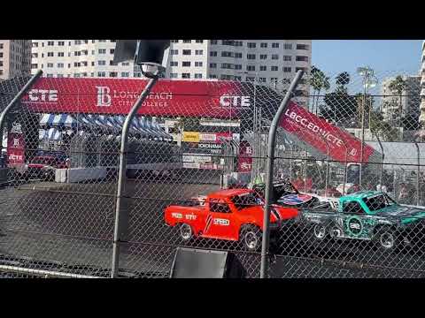 Jumping and Flying Trucks!!! 2022 Long Beach Grand Prix Stadium Super Trucks Race 1