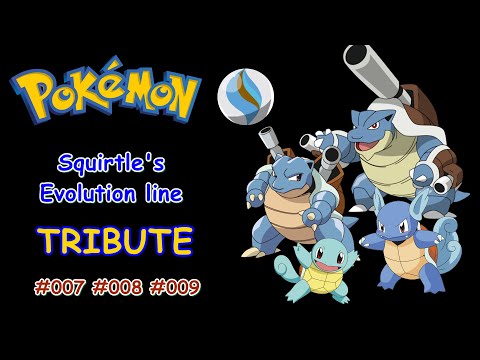Pokemon Squirtle Wartortle Blastoise Mega Blastoise (Kamex) Tribute AMV