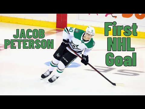 Jacob Peterson #40 (Dallas Stars) first NHL goal Oct 14, 2021