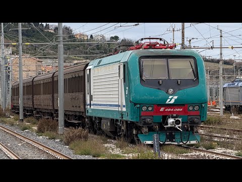 TRENI MILITARI, PARTICOLARI E MERCI in transito alla stazione di Ancona!