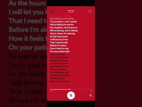 After dark (Mr kitty) 🖤🎶