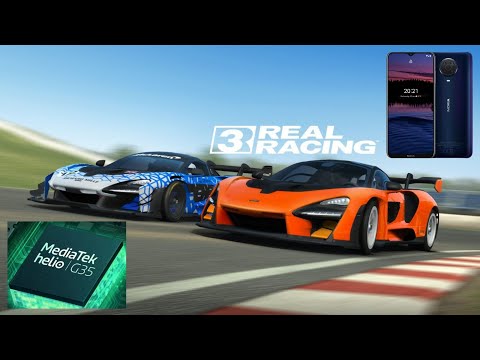 Real Racing Gameplay Test on MediaTek Helio G35 GPU | Nokia G20 Gaming