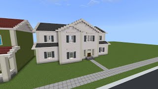 How To Build A Suburban House 🏠 In Minecraft Tutorial 650