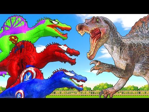 TYRANNOSAURUS REX vs ALL LARGE HERBIVORE & CARNIVORE ON ISLA NUBLAR - Jurassic World Evolution 2