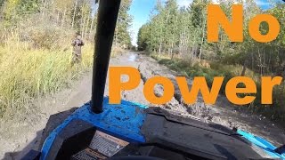 Trouble at Mudhole #3 Polaris RZR XP 1000 at the Chitek Lake ATV Rally