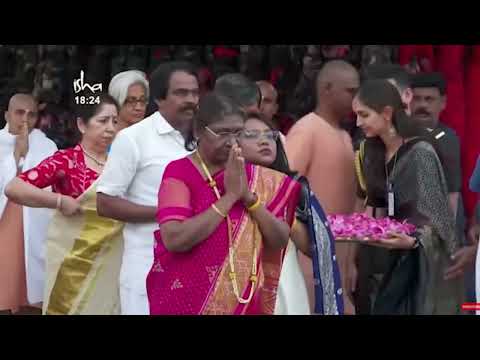 President Draupadi Murmu ROYAL Entry At Isha Yoga Center | Sadhguru Maha ShivRatri 2023