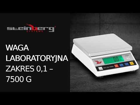 Video produktu  - Waga laboratoryjna - 7500 g / 0,1 g
