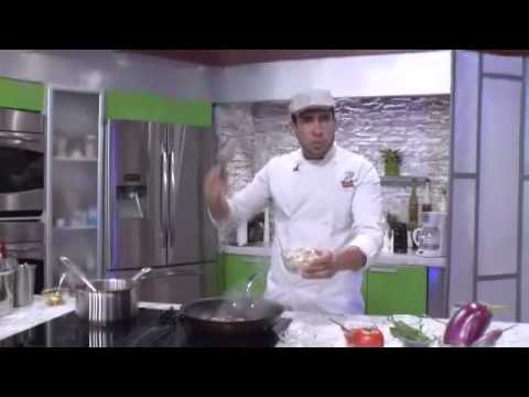 Chef Edgardo Noel: Bacalao guisado con berenjena