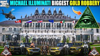 🔺GTA 5 : MICHAEL THE INDIAN MAFIA ILLUMINATI DIAMON BIGGEST GOLD ROBBERY WITH UNDERWATER MAFIA 🔥