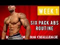 10 MIN SIX PACK ABS WORKOUT using ONE DUMBBELL - 4 WEEK TRANSFORMATION CHALLENGE - WEEK 1 -TONED ABS