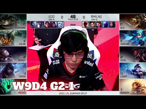 LNG vs EDG - Game 1 | Week 9 Day 4 LPL Summer 2021 | LNG Gaming vs Edward Gaming G1