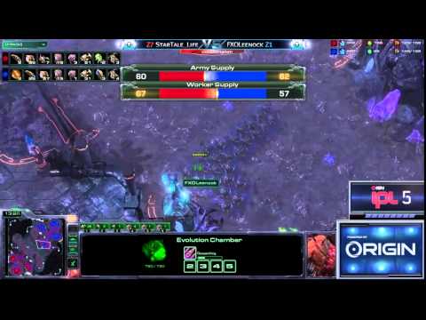 SC2 Life vs Leenock ZvZ Game 1 IPL 5 Winners Round 3 Starcraft 2 Tournaments