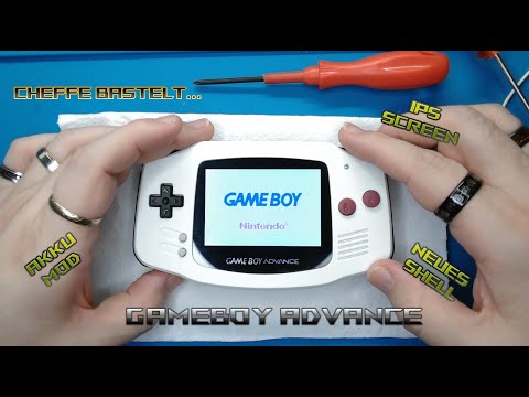 🛠 Gameboy Advance Umbau - Reinigung, IPS Screen, neues Shell, Akku Mod, CleanAMP Pro
