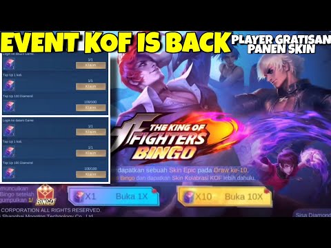 PLAYER GRATISAN MASUK ! PANEN SKIN EVENT KOF TELAH KEMBALI MOBILE LEGENDS 2022