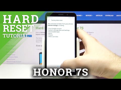How to Hard Reset HONOR 7S – Reset All Settings and Customizations