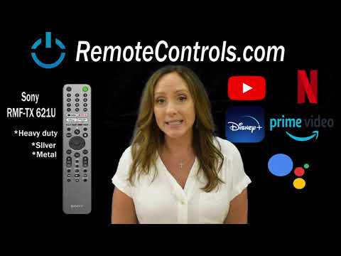 Sony RMF-TX621U  2021  tv remote control  Voice Google Assist discounted  at remotecontrols.com