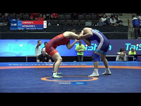 1/8 WW - 55 kg: S. IGARASHI (JPN) v. E. BATBAATAR (MGL)
